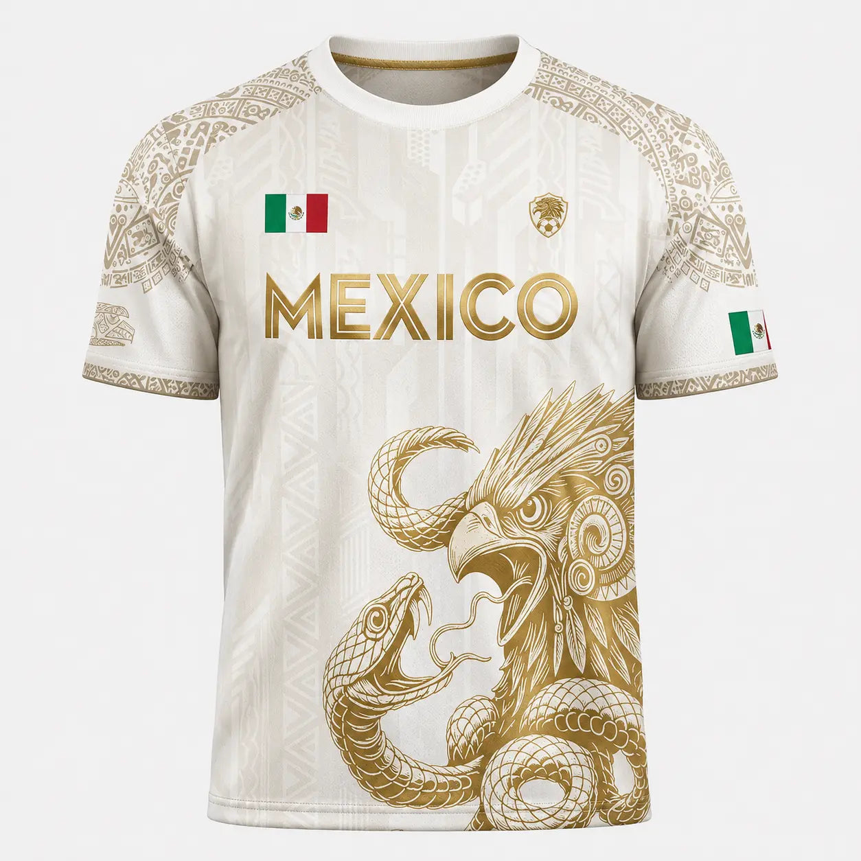 Mexico Inspired Eagle Graphic T Shirt, Green Gold Short Sleeve Crew Neck Tee for Men Women, Mexican Heritage Festival Game Day Outfit,Clothes,Outfits,Men'S Wear,Men Fashion,Summer Men Clothes,Fashion Men Clothes,4Th of July Shirts